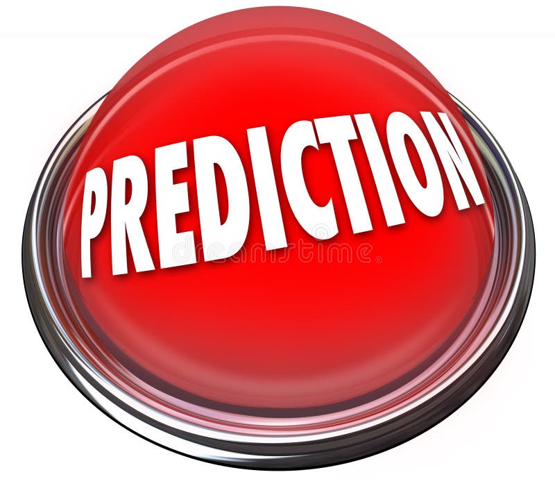 Prediction Red 3d Button Prophesy Fate Destiny Fortune Telling