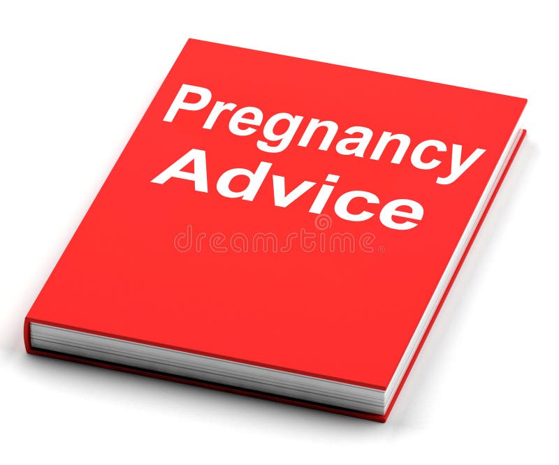 Pregnancy Advice Book Shows Information Babies Stock Illustration
