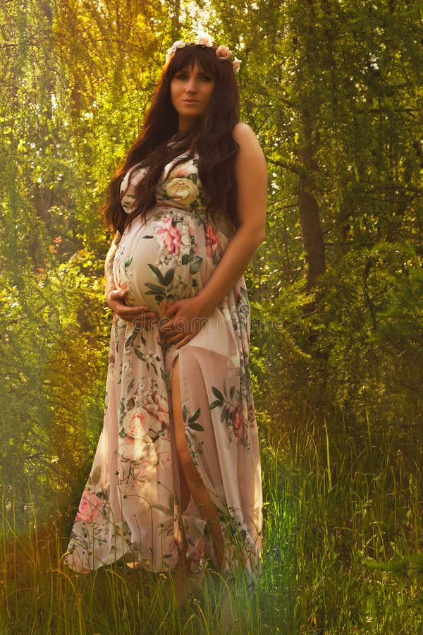 Pregnancy Pictures. Pregnant Portrait Stock Image - Image of cute, care ...