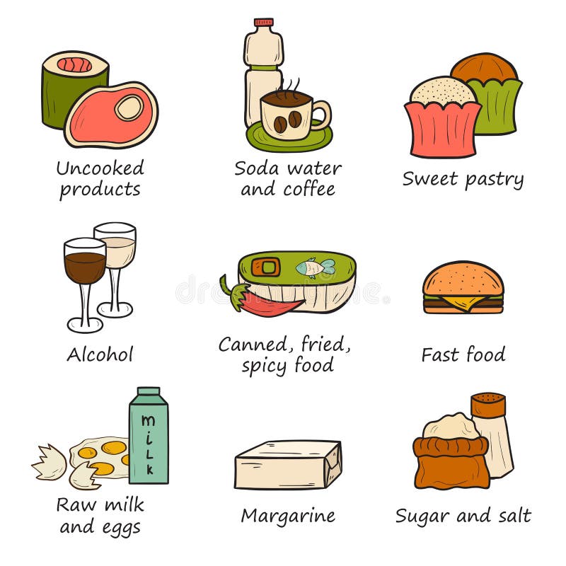 Pregnancy Nutrition Infographic Stock Vector Illustration of eating