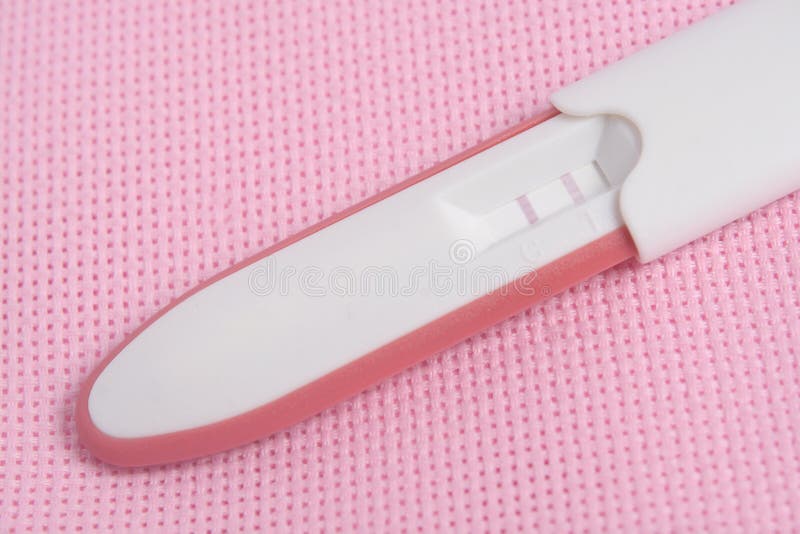 Pregnancy Test Pack at Pink Background Stock Photo Image of