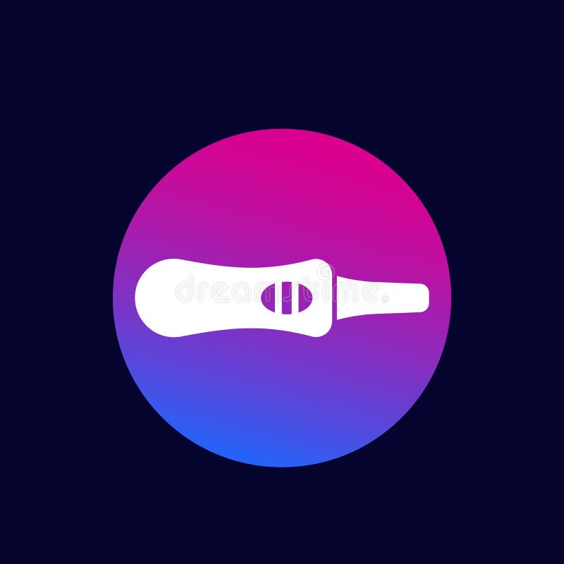 Pregnancy Test, Vector Flat Icon Stock Vector Illustration of vector