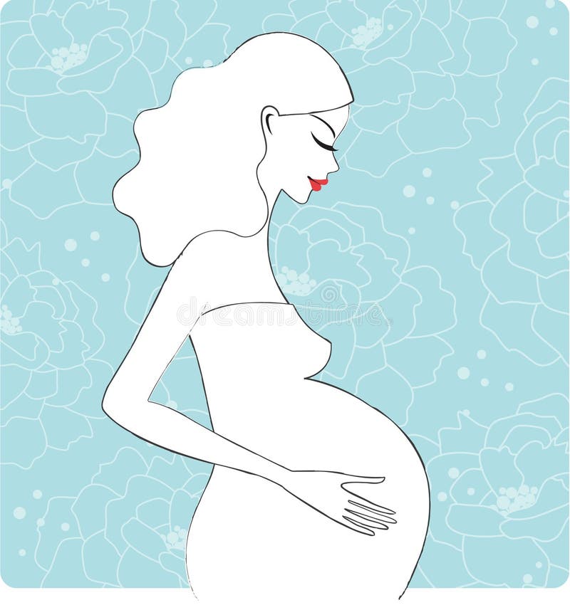 Pregnant beauty royalty free illustration Pregnant beauty royalty free illustration