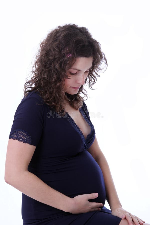 Pregnant belly girl