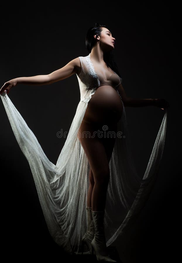 Pregnant belly silhouette. Love and support. Prenatal care. Health care. Expecting future. Prenatal development