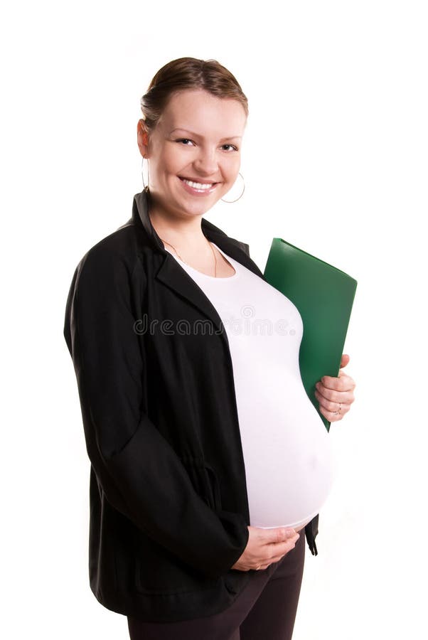 Pregnant businesswoman