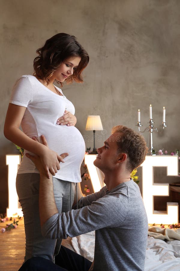 Pregnant Couple Stock Image Image Of Pregnancy Adult 99225369