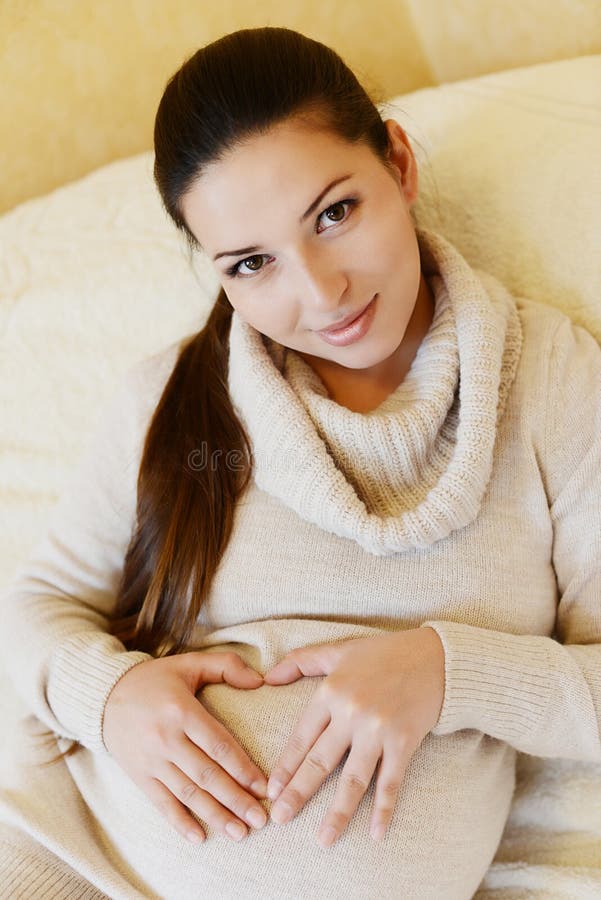 Pregnant feeling stock image. Image of female, awaiting 29037533