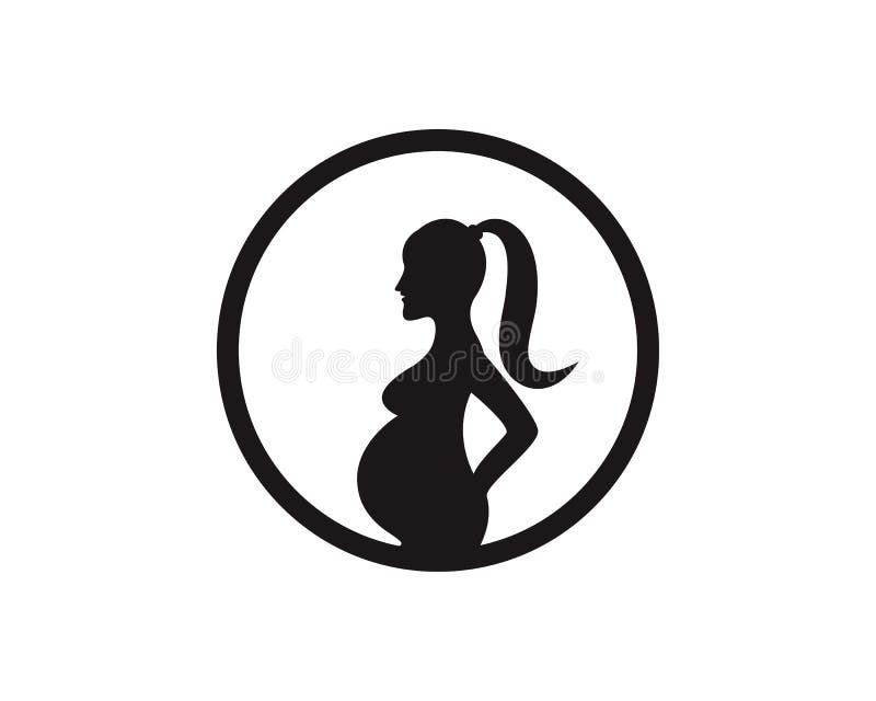 Pregnant Women, Logo Vector Stock Vector Illustration of motherhood