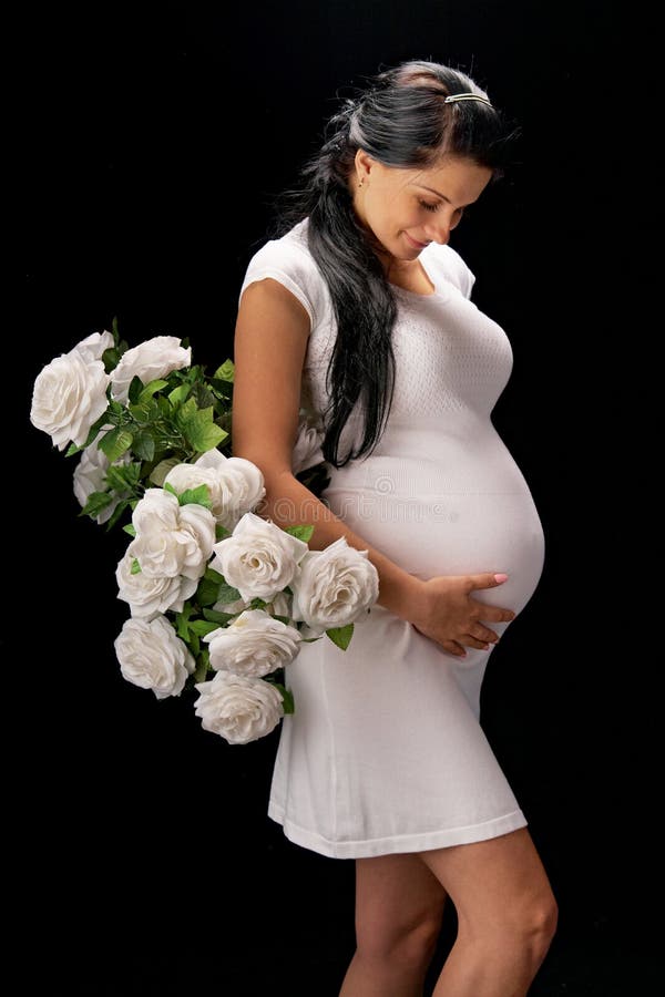 Pregnant with roses