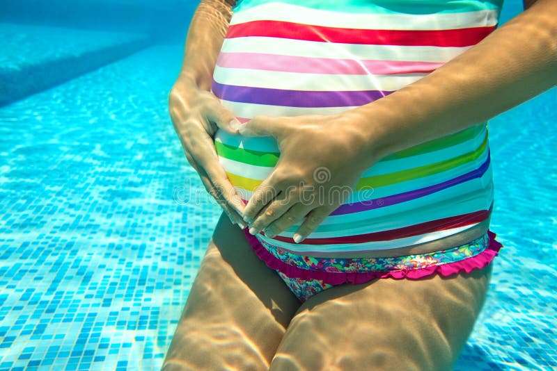 Pregnant under water