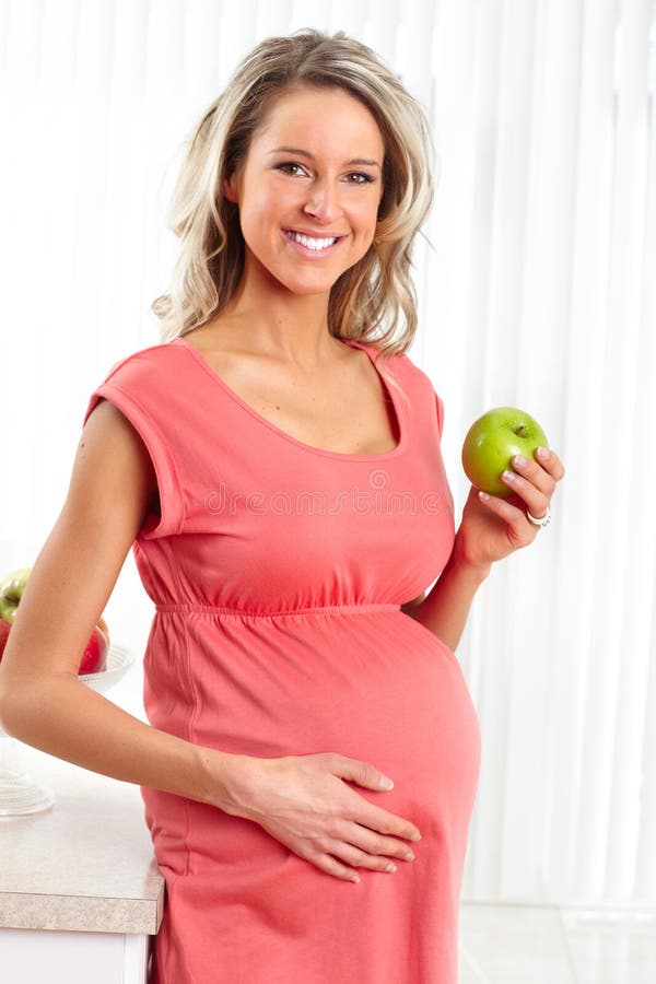 Pregnant woman stock photos