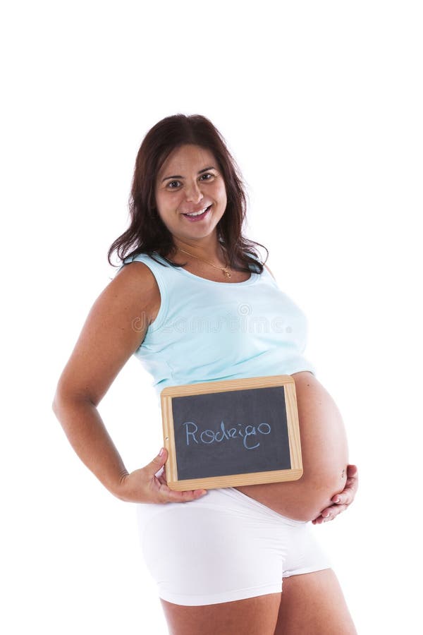 Pregnant woman and baby name royalty free stock image Pregnant woman and baby name royalty free stock image