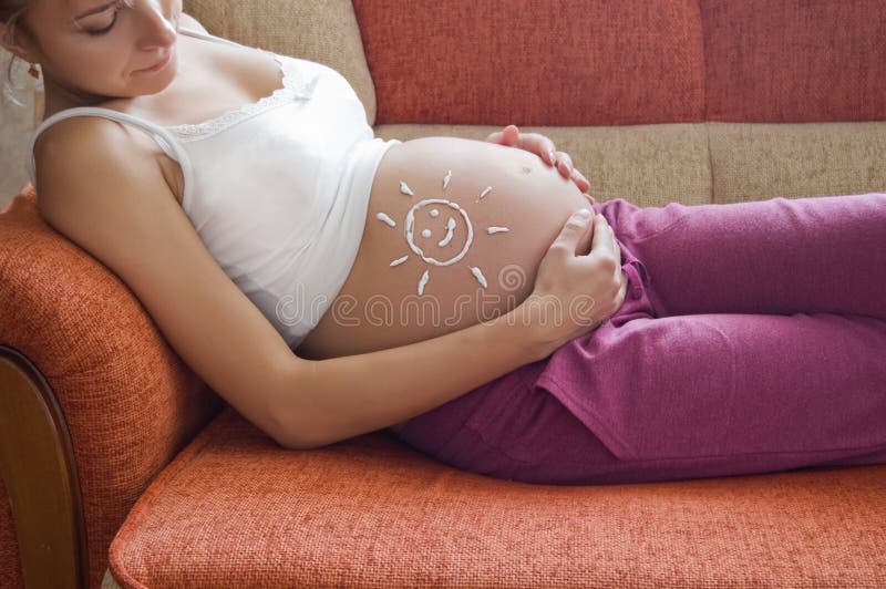 Pregnant woman belly