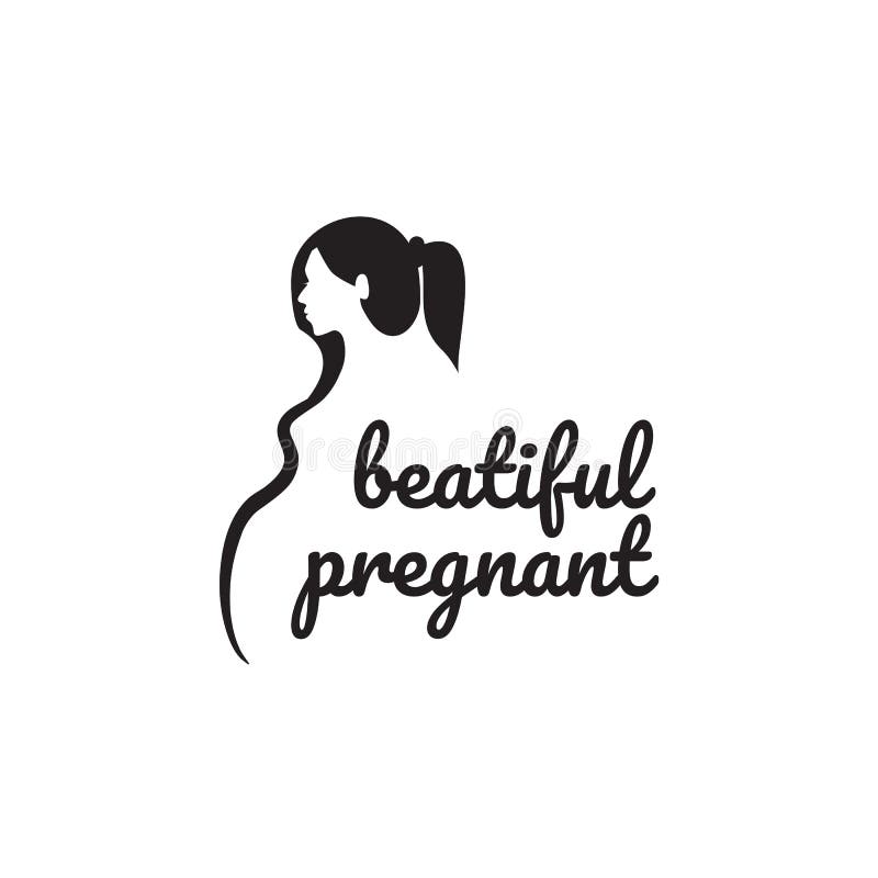 Pregnant Woman Sign Board Logo Design Template Stock Vector ...