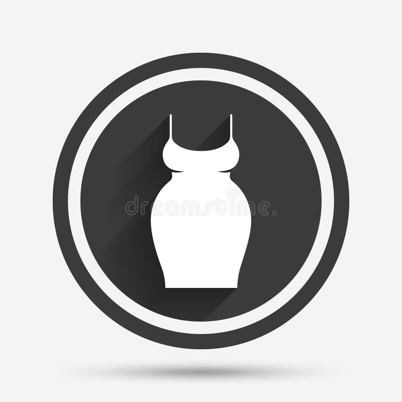 Pregnant Woman Dress Sign Icon. Maternity Symbol. Stock Vector ...