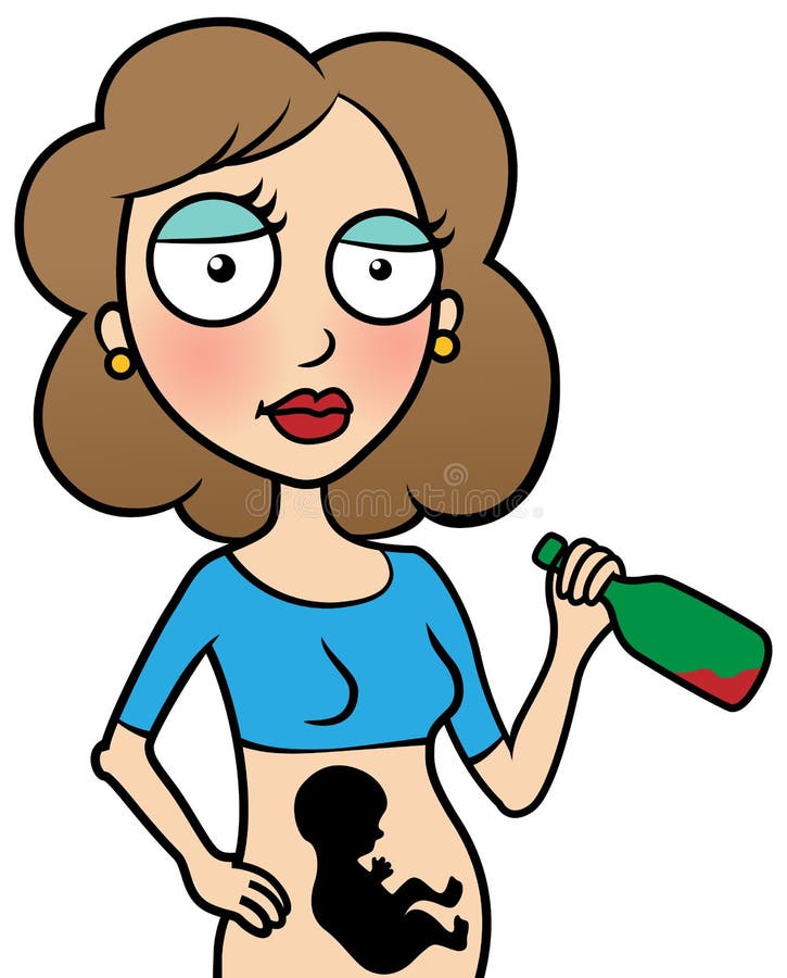 Pregnant Woman Alcohol Stock Illustrations – 123 Pregnant Woman