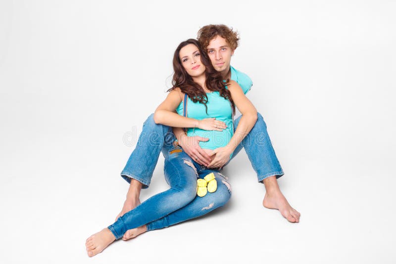 Pregnant Woman With Her Husband Stock Image Image Of Belly Maternal 66453029 