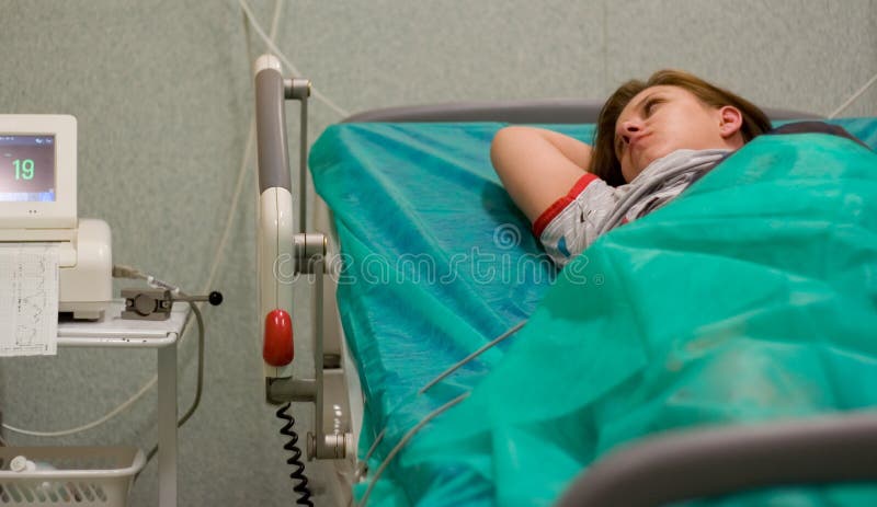 Pregnant woman in hospital