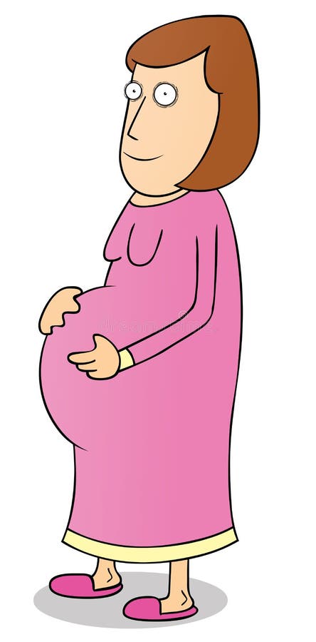Pregnant woman stock vector. Illustration of baby, clip - 32250534