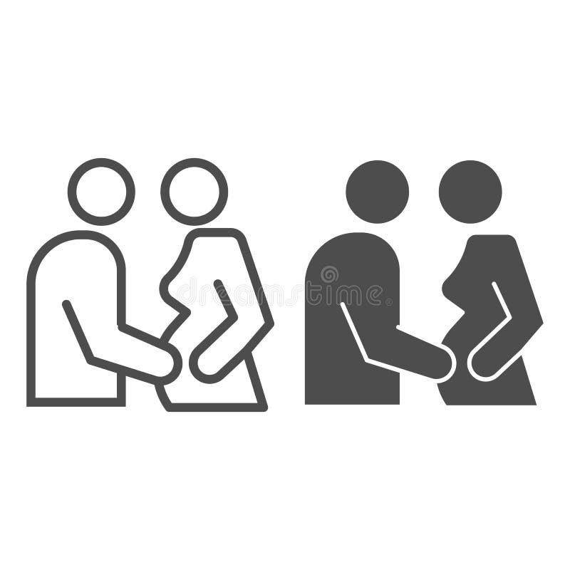 Black Man Pregnant White Woman Stock Illustrations pic