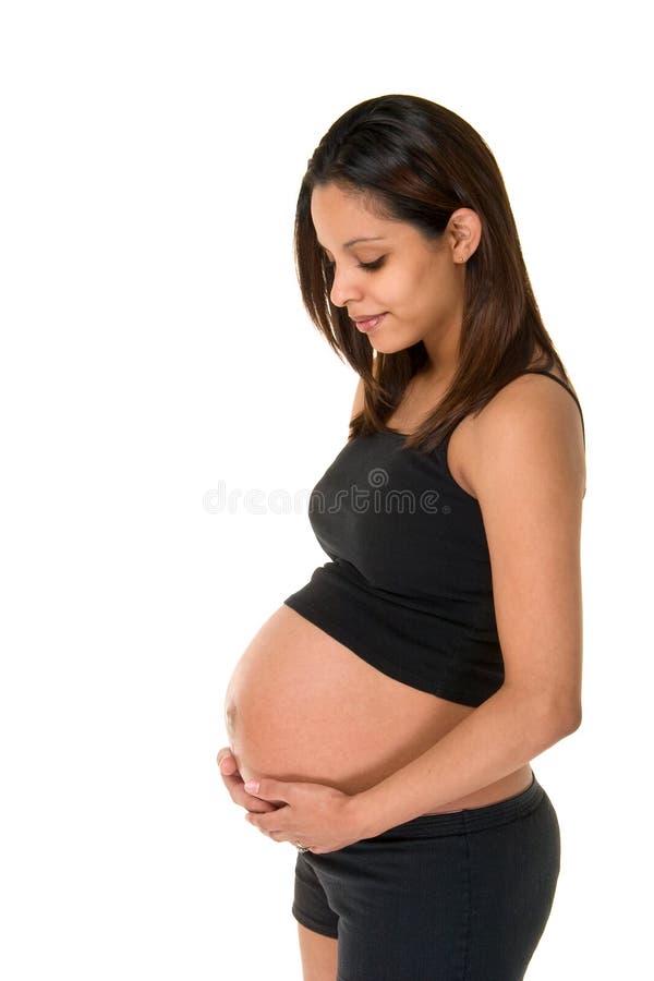 Pregnant Woman Portrait stock images