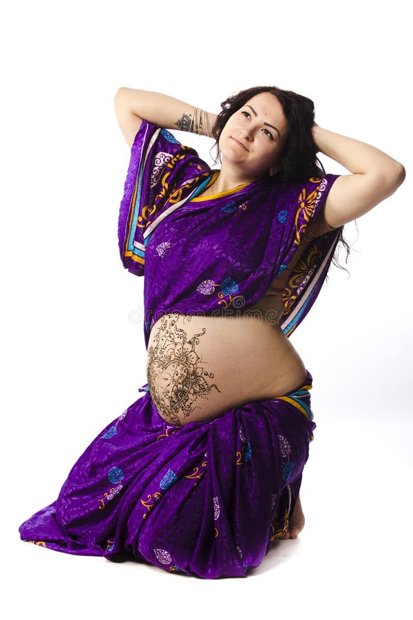 Pregnant Saree Stock Photos - Free & Royalty-Free Stock Photos from  Dreamstime