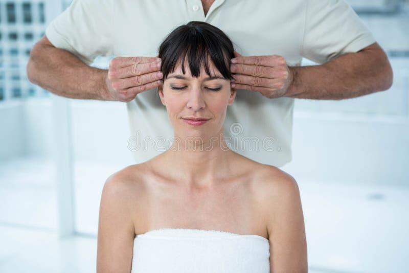 Pregnant Woman Receiving A Massage From Masseur Stock Image Image Of Person Massage 67544183