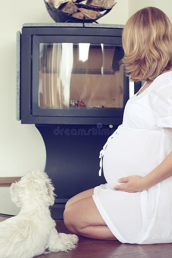 Pregnant Woman Sitting on the Floor Stock Image Image of parent, motherhood 14287511