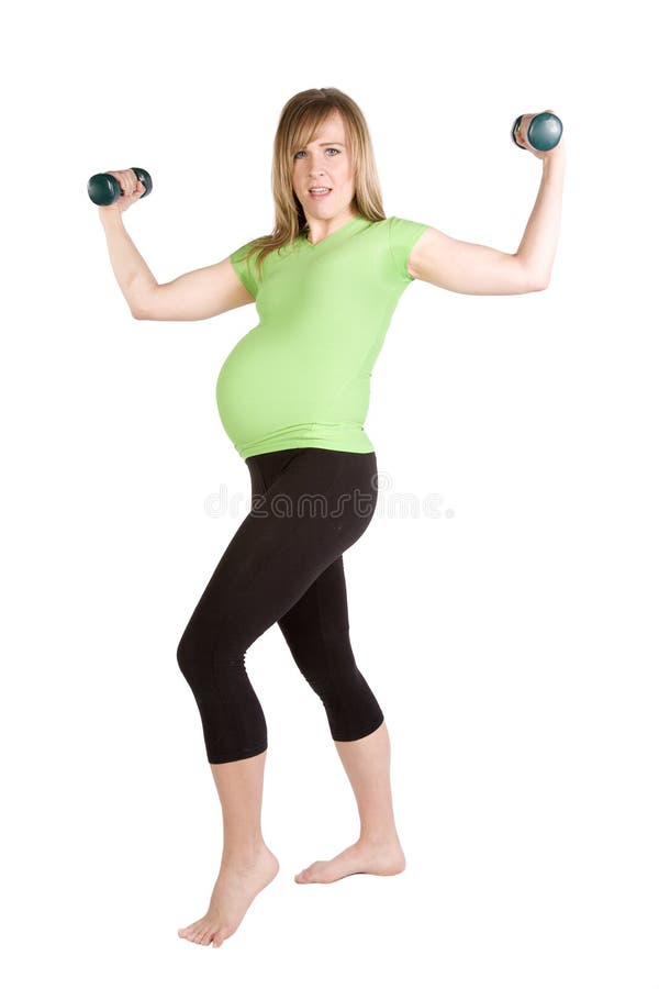 Pregnant working out
