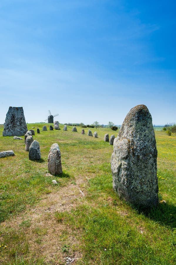 Prehistoric burial ground, Sweden. stock photos Prehistoric burial ground, Sweden. stock photos