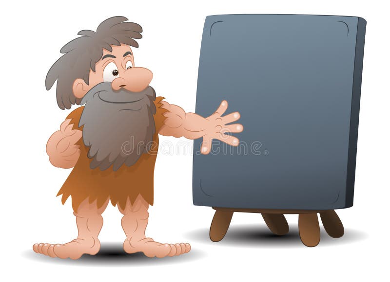 Prehistoryczny puste miejsce kamienia znak royalty ilustracja