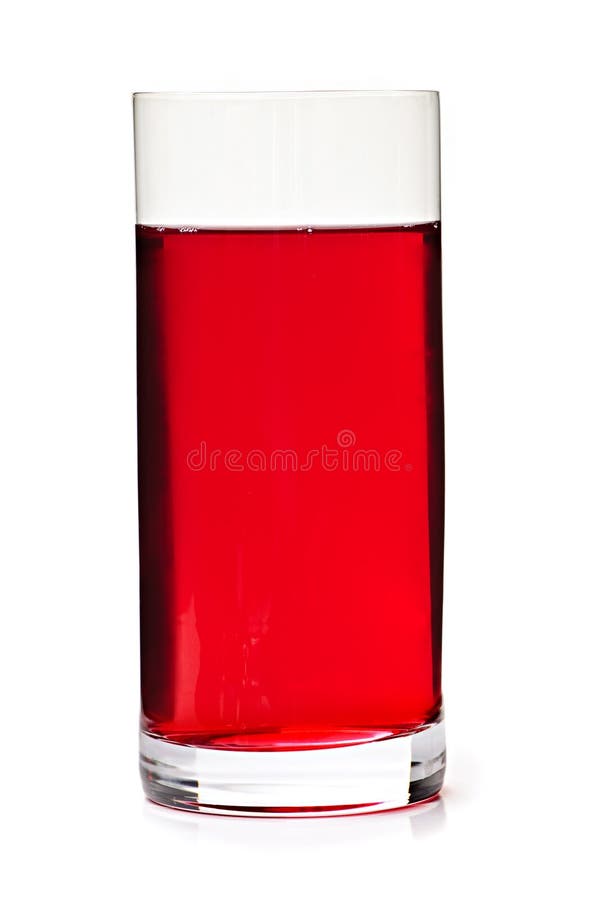 Preiselbeersaft im Glas stockfotos