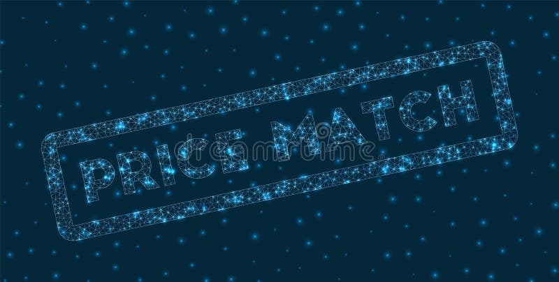 Preismatchwort in der digitalen Art lizenzfreie abbildung