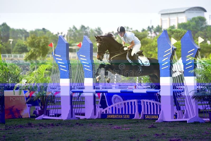 Premier Cup Equestrian Show Jumping Editorial Photo Image of saddles