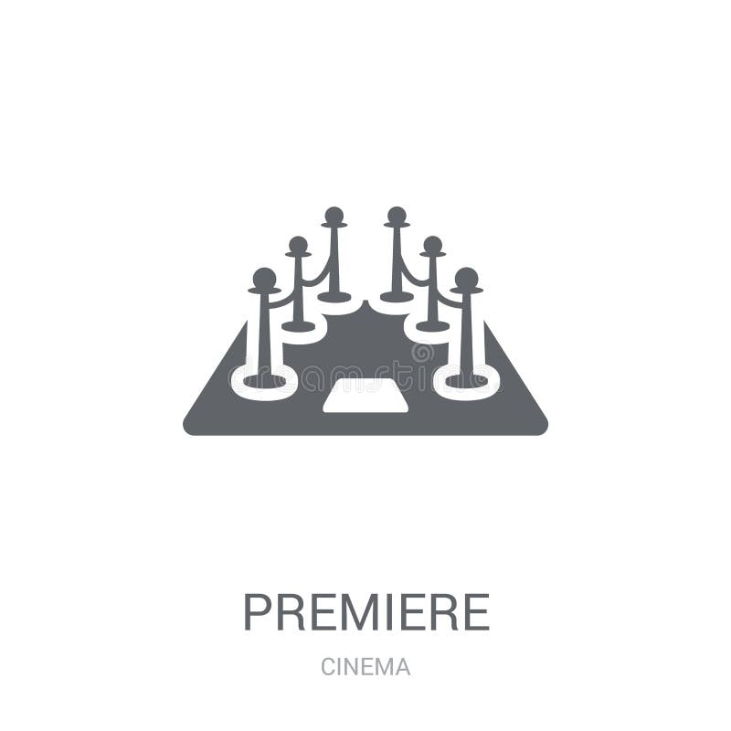 Premiera ikona Modny premiera logo pojęcie na białym tle ilustracji Premiera ikona Modny premiera logo pojęcie na białym tle ilustracji