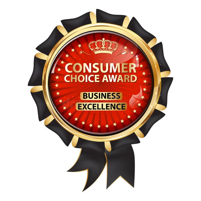 Premio Choice del consumatore Eccellenza di affari illustrazione vettoriale Premio Choice del consumatore Eccellenza di affari illustrazione vettoriale