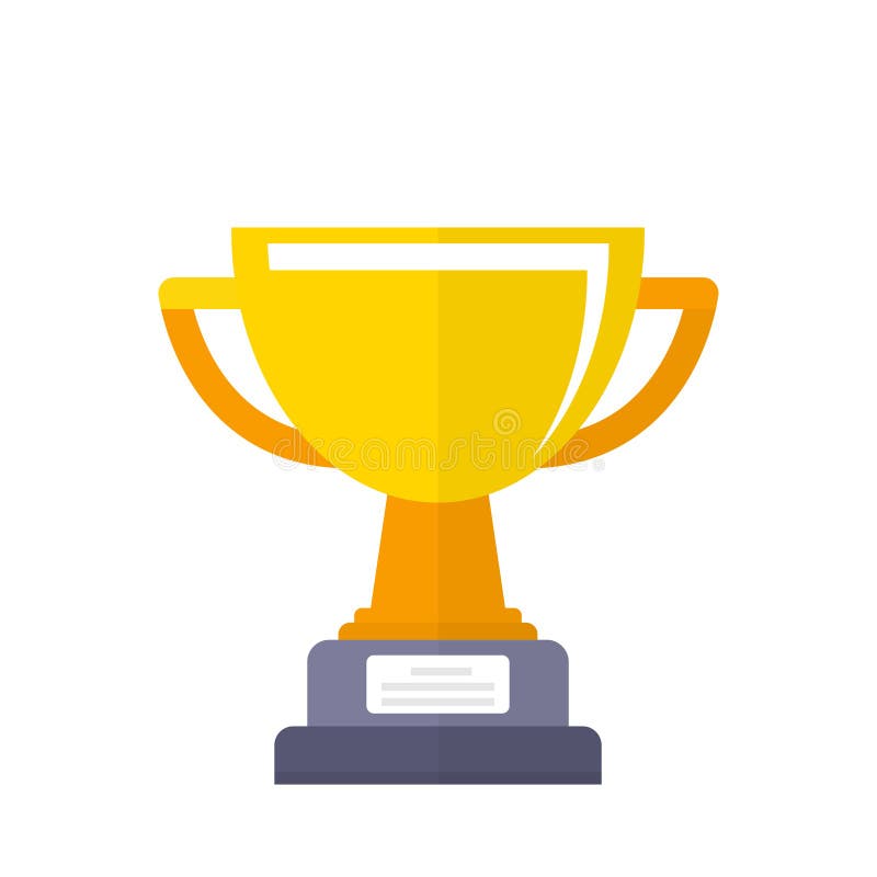 Premio di campionato della tazza dorata Prima icona del posto del premio illustrazione vettoriale Premio di campionato della tazza dorata Prima icona del posto del premio illustrazione vettoriale