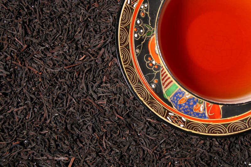 Premium black tea leaves stock photo. Image of china 10573764