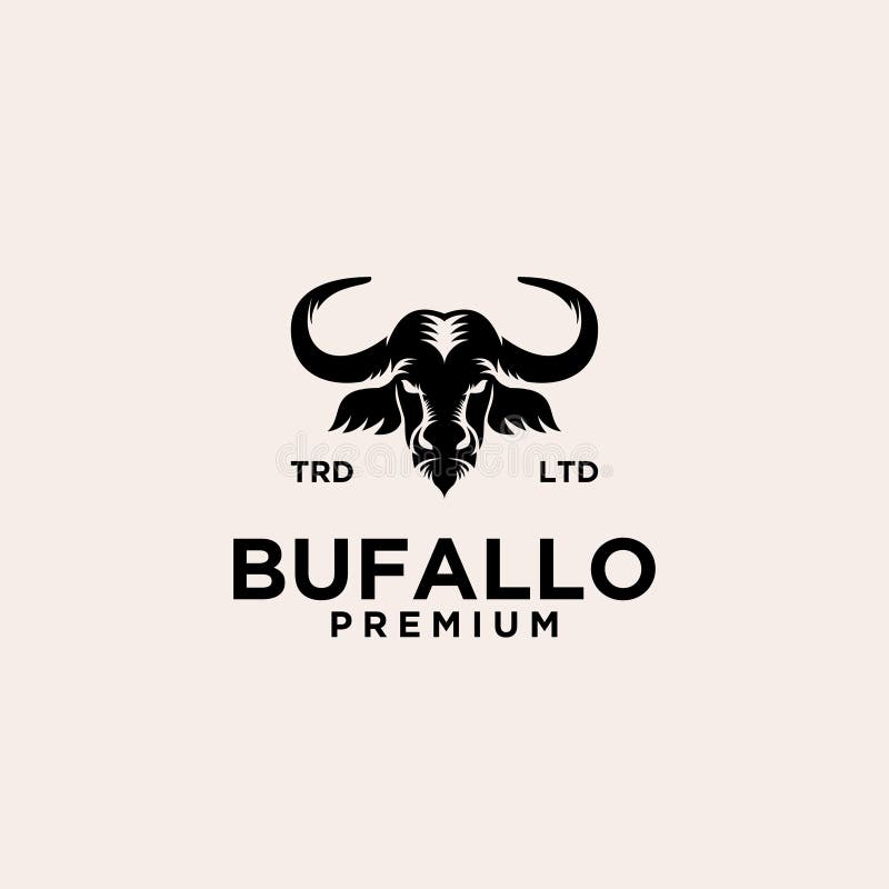 Buffalo Logo Icon Designs Vector Illustration Stock Vector