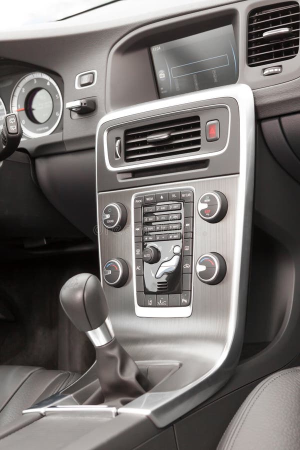 Premium car grey dashboard stock photo. Image of interior 31855150