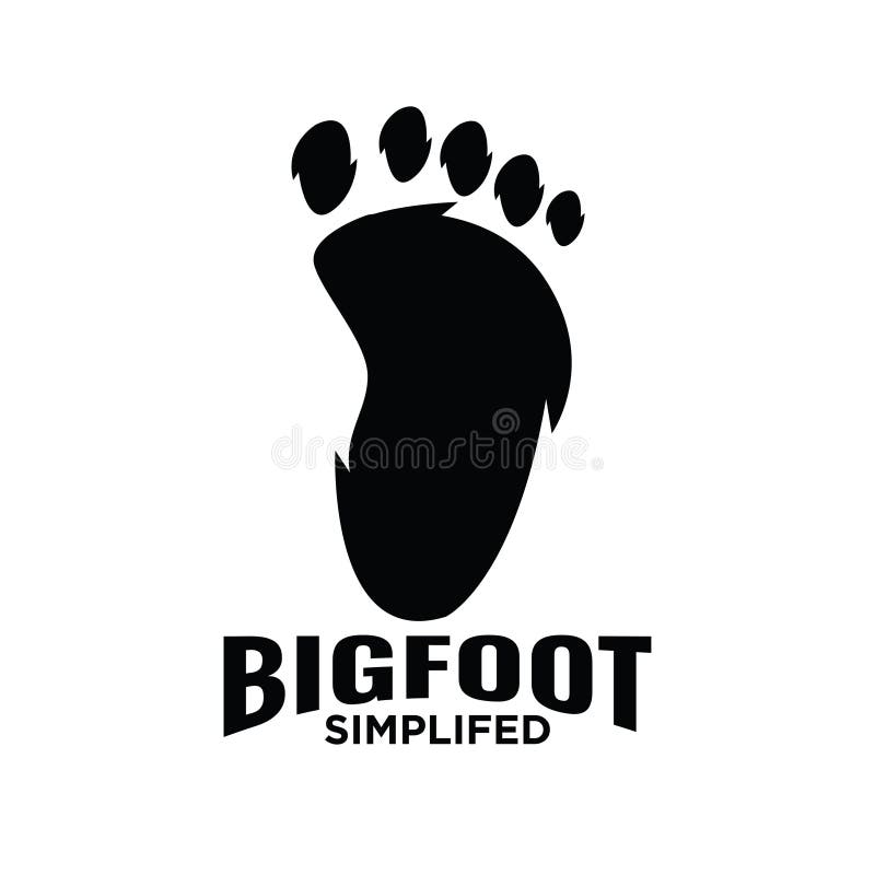 Premium Einfache Barfuss Grossen Fuss Yeti Logo Symbol Illustration Design Vektor Abbildung Illustration Von Affe Maskottchen 218068884