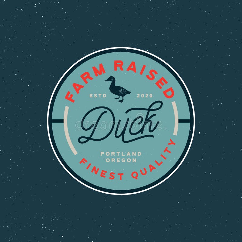 Premium fresh duck meat label. retro styled meat shop emblem. vector illustration vector illustration Premium fresh duck meat label. retro styled meat shop emblem. vector illustration vector illustration