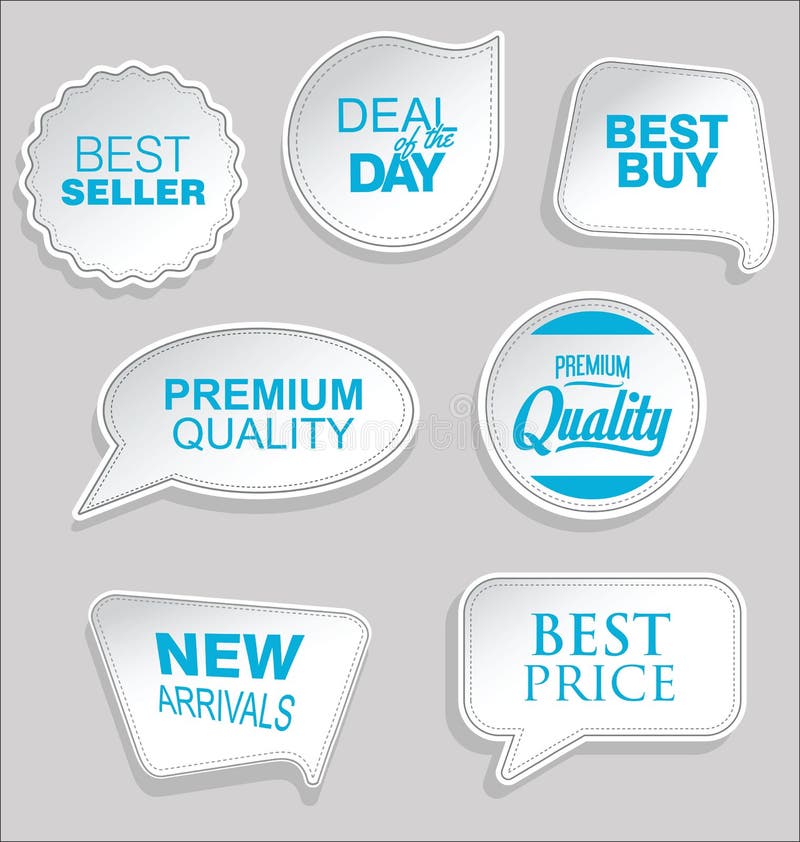 Premium Vector  Realistic sale pricing tags collection and promotion tags  collection.