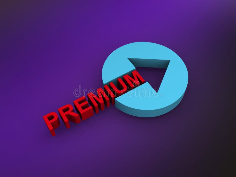 Premium on purple royalty free illustration