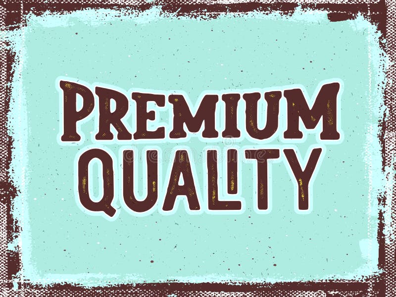 Premium Vector  Premium quality lettering banner.