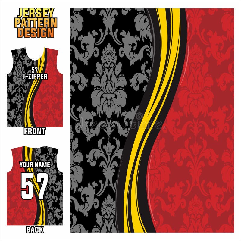 Premium Vector  Pattern for sublimation basketball jersey template ready  to print