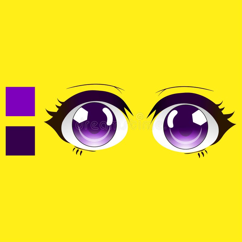 Premium Vector  Cute anime girl eyes. vector illustration