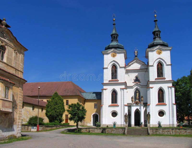Premonstratensian-Kloster, Zeliv, Tschechische Republik lizenzfreies stockfoto Premonstratensian-Kloster, Zeliv, Tschechische Republik lizenzfreies stockfoto