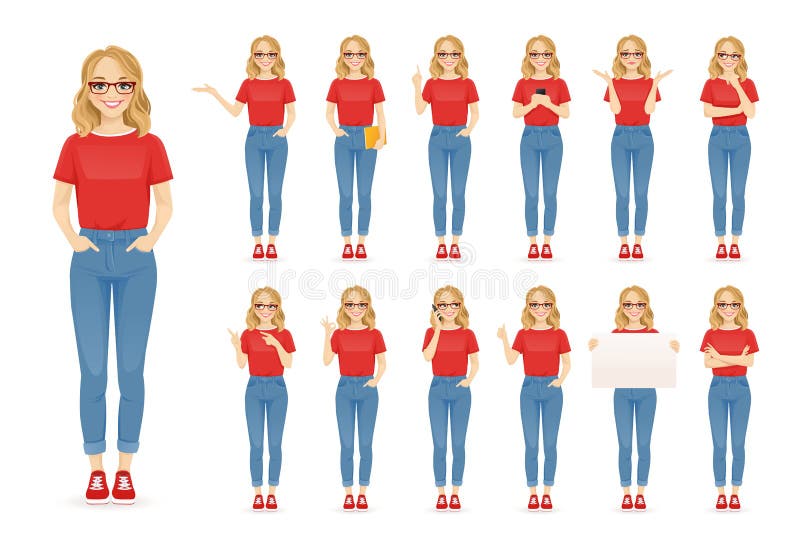 Prendas de vestir de estilo informal para mujeres stock de ilustración